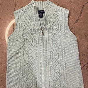 Splendor! Light Turquoise Knit Sweater Vest